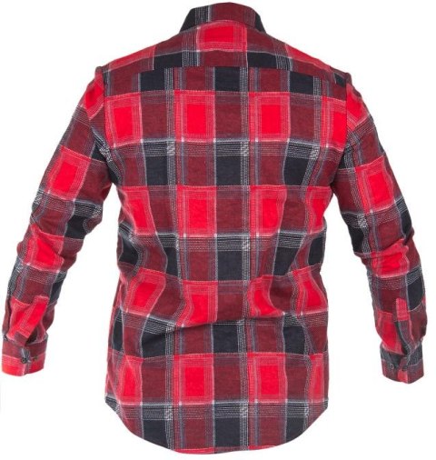 Koszula flanelowa krata czerwona, 170g/m2, "2xl", ce, lahti