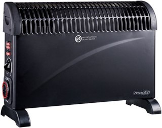 MS 7741 black Grzejnik konwektorowy z timerem i turbo nawiewem