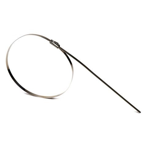 Opaski zaciskowe metalowe ze stali nierdzewnej 4.6x350mm 100 szt. amio-04324