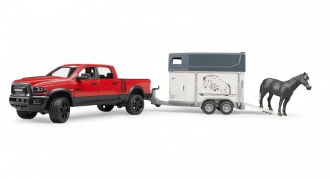 Auto ram 2500 power wagon z przyczepą do przewozu koni