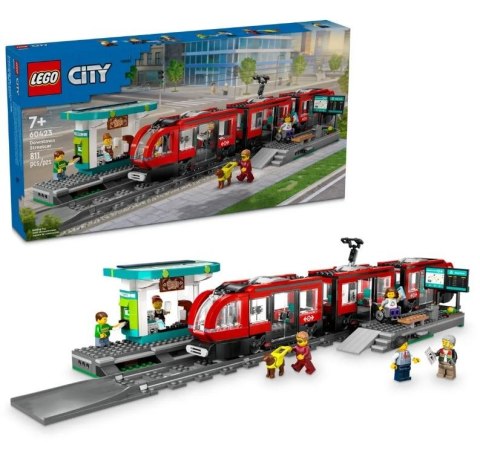 Klocki city 60423 tramwaj miejski ze stacją