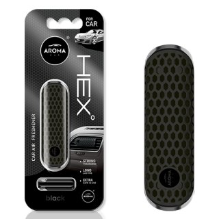Odświeżacz powietrza aroma fancy shapes polymer hex black