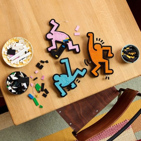 Klocki art 31216 keith haring - tańczące postacie