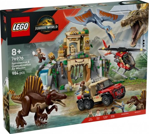 Klocki jurassic world 76976 powietrzna misja z kecalkoatlem i spinozaurem