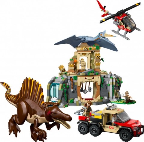 Klocki jurassic world 76976 powietrzna misja z kecalkoatlem i spinozaurem