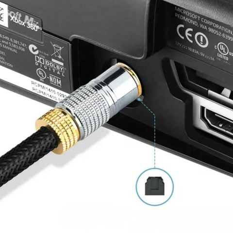 AK154B Kabel optyczny toslink t-t audio hq 3m