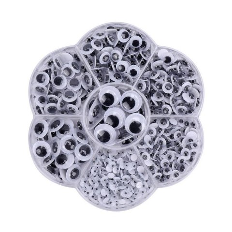 DA502 Samoprzylepne ruchome oczka 500szt