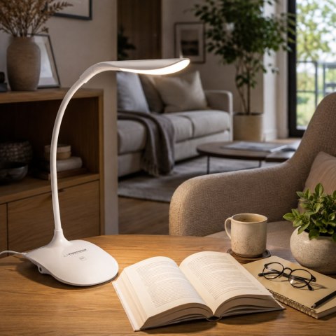 ELD103W Esperanza lampka biurkowa led acrux biała