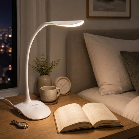 ELD103W Esperanza lampka biurkowa led acrux biała