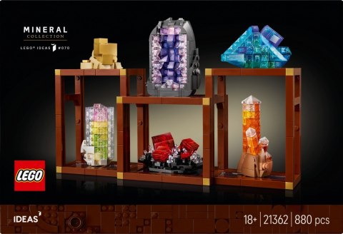 Klocki ideas 21362 kolekcja minerałów
