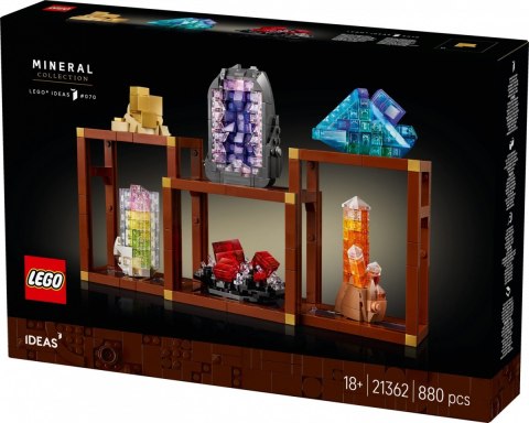 Klocki ideas 21362 kolekcja minerałów