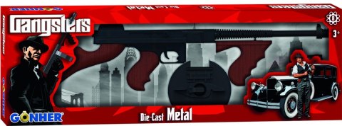Metalowy pistolet gangsterski 8 naboi (gonher)