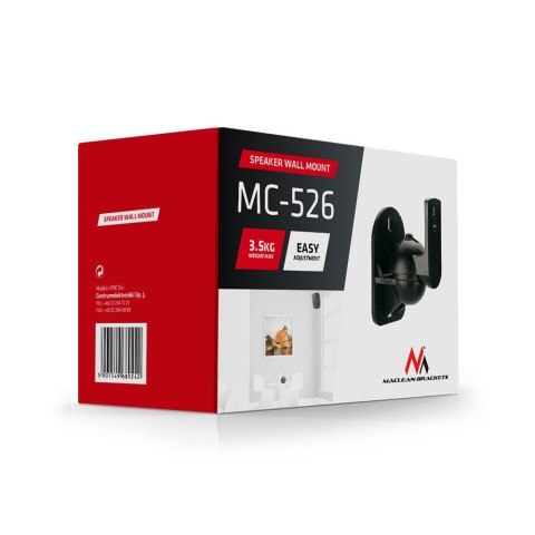 Uchwyt głośnikowy Maclean, do kolumn, komplet 2 szt, 3,5kg, MC-526