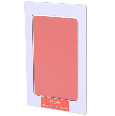 DA83B Niebrudzący odcisk rączki stópki 12,5 x 8 cm pink
