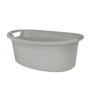 Miska wanienka z uchwytami Branq Cotton 40L jasny szary