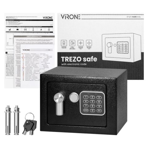 Sejf z kodem elektronicznym TREZO, mały