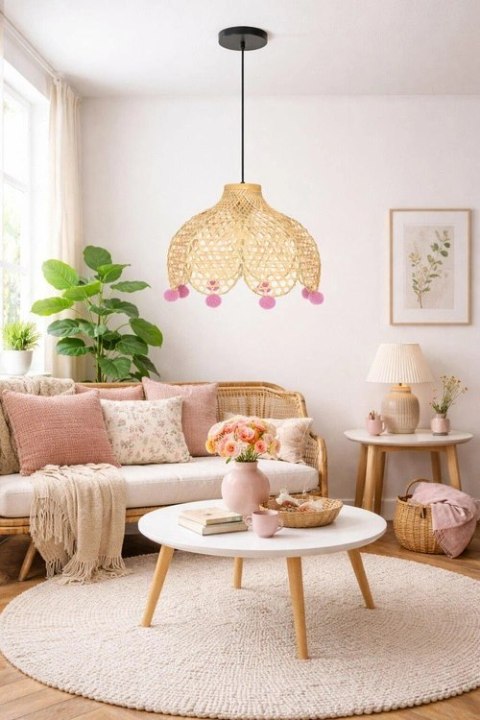 ZD182 Bambusowa wisząca lampa