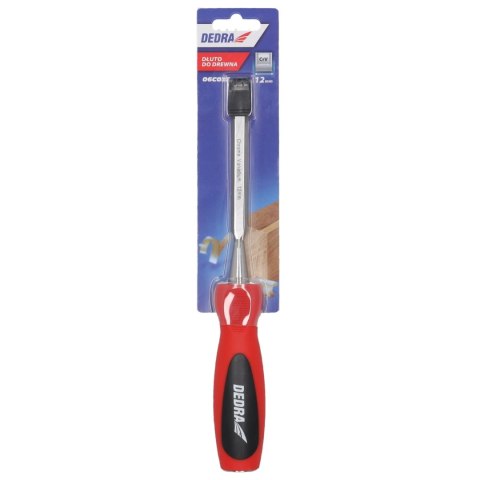 Dłuto 12mm, stal crv, dwumateriałowy uchwyt