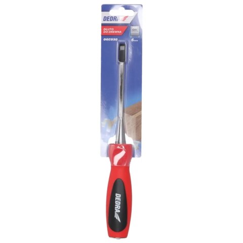 Dłuto 6mm, stal crv, dwumateriałowy uchwyt