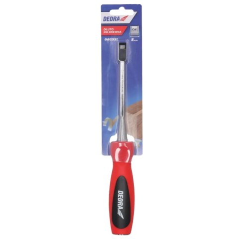 Dłuto 8mm, stal crv, dwumateriałowy uchwyt