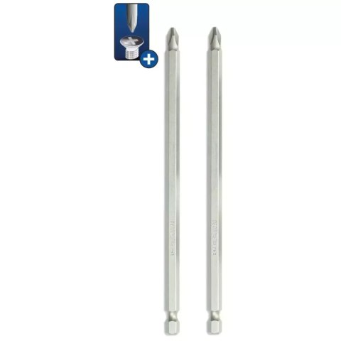 Końcówki wkrętakowe phillips ph2x150mm, 2szt blister
