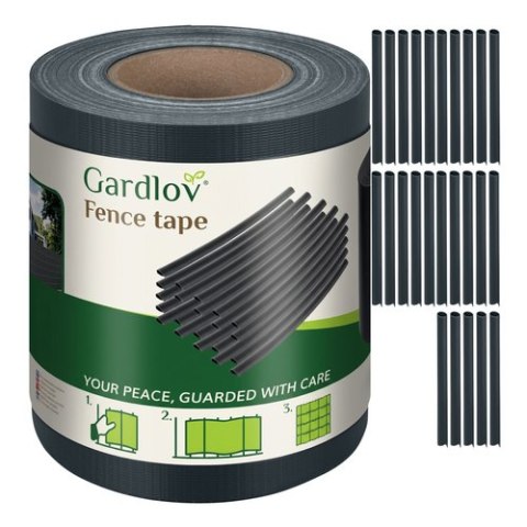 Taśma ogrodzeniowa 19cmx35m 630g/m2 antracyt 23703