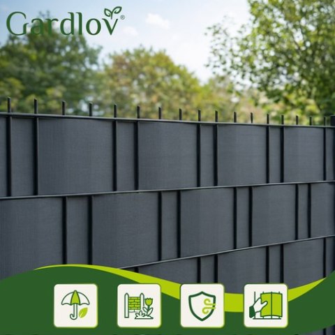Taśma ogrodzeniowa 19cmx35m 630g/m2 antracyt 23703