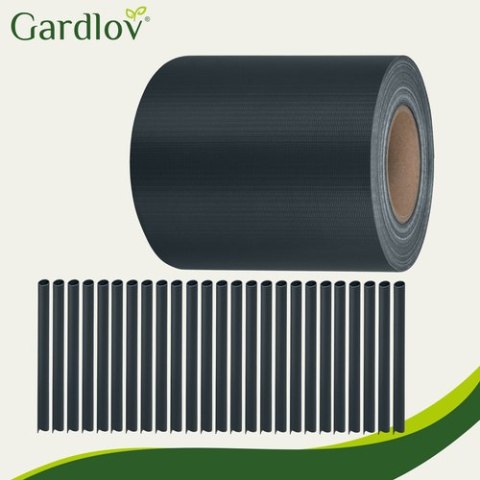 Taśma ogrodzeniowa 19cmx35m 630g/m2 antracyt 23703