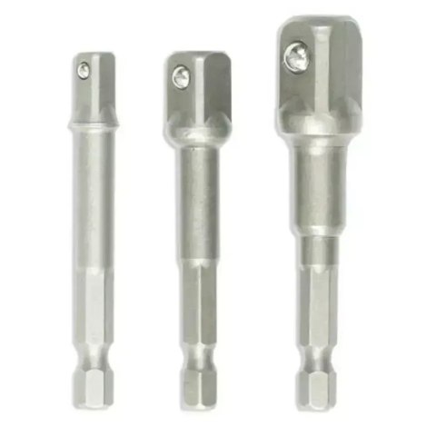 Zestaw adapterów do nasadek 3szt: 1/2", 1/4", 3/8"