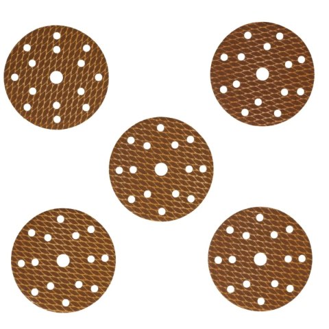 Tarczki ścierne anti-clogg 150mm, #60, rzep, zestaw 5szt