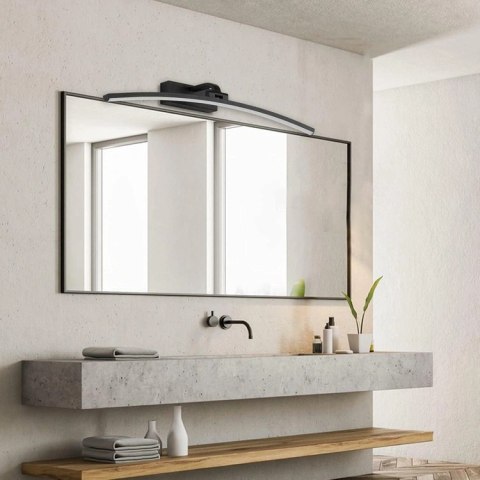 ZD198A Lampka ścienna łuk 60cm biała zimny czarna