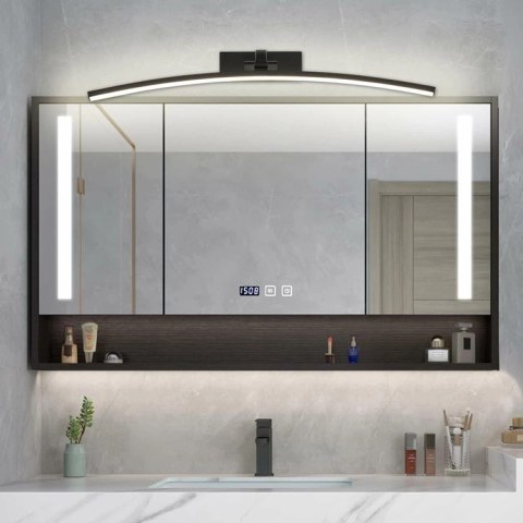 ZD198A Lampka ścienna łuk 60cm biała zimny czarna