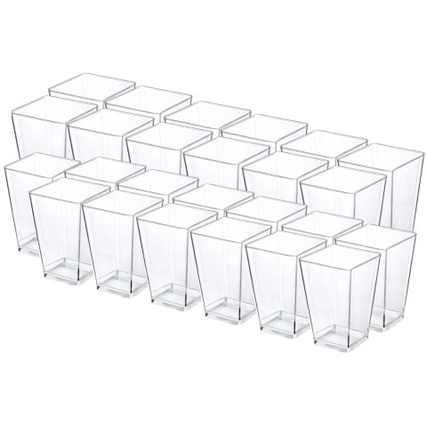 25x kubek pucharki do deserów pojemnik na deser przekąski zestaw 150ml