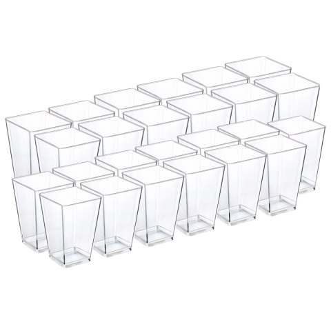 25x kubek pucharki do deserów pojemnik na deser przekąski zestaw 150ml