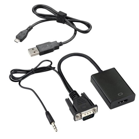Adapter sygnału vga+audio na hdmi