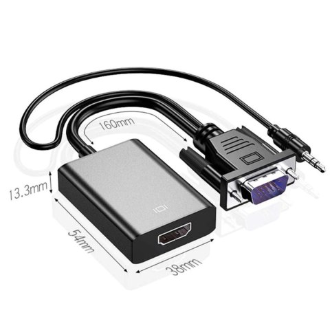 Adapter sygnału vga+audio na hdmi