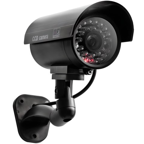 Atrapa kamery cctv solarna monitoring kamera migająca dioda led na ścianę