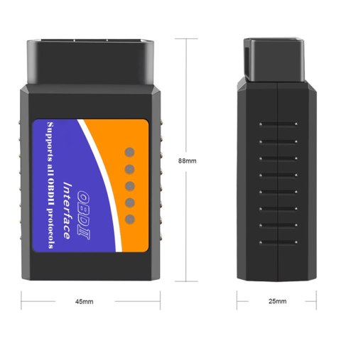 Interfejs diagnostyczny obd2 elm 327 bluetooth urządzenie diagnostyczne bt