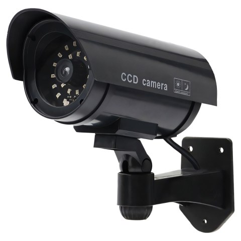 Kamera atrapa zewnętrzna ścienna z diodą migającą ir led monitoring + kołki - e057-2
