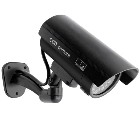 Kamera atrapa zewnętrzna ścienna z diodą migającą ir led monitoring + kołki - e057-2