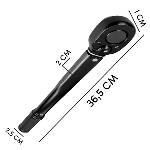 Klucz dynamometryczny 7-112nm grzechotka - mr128