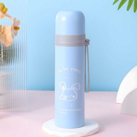 Kubek termiczny termos próżniowy stal 500ml + kubek