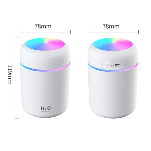 Nawilżacz powietrza dyfuzor zapachowy led do auta aromaterapia lampka nocna -e558