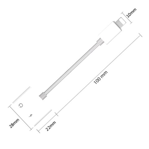 Przejściówka lightning jack iphone 7 8 x adapter -e405