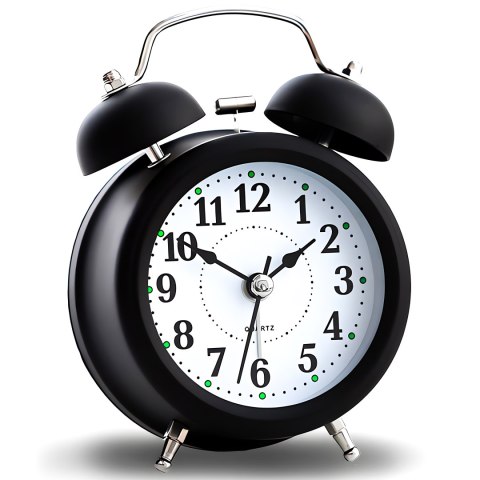 Zegar retro budzik klasyczny baterie głośny alarm idealny na prezent klasyk
