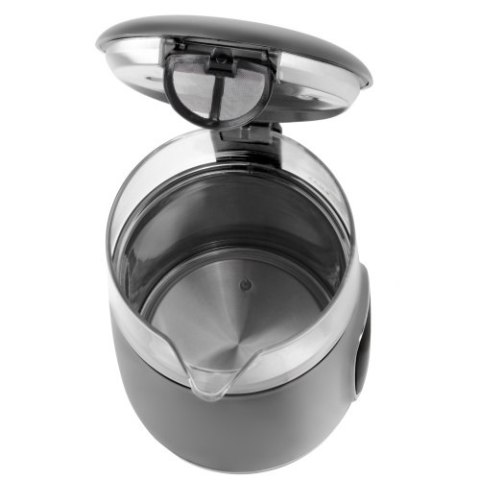 AD 1305 GS grey silver Czajnik elektryczny szklany regulacją temperatury 1,7l | led | 40100°c |