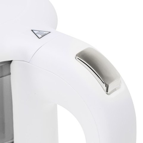 AD 1305 WS white silver Czajnik elektryczny szklany regulacją temperatury 1,7l | led | 40100°c |