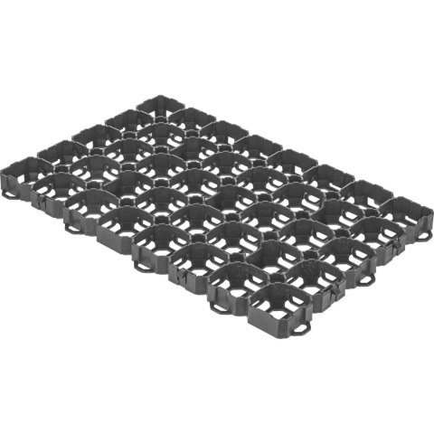 Kratka do trawników, kruszyw plast.576*378*42mm czarna 1szt
