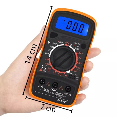 Miernik prądu multimetr lcd cyfrowy uniwersalny -e570