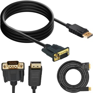 Przejściówka adapter displayport do vga konwerter -e375